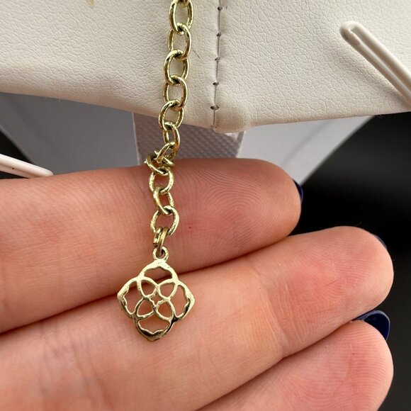 Kendra Scott‎ Elisa Pendant Necklace Gold Chain Ivory Pearl Gold-Plated Everyday - Picture 5 of 7